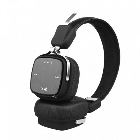 Casti Audio On Ear boAt Rockerz 600, Bluetooth 5.0, Autonomie 20 ore, Izolare fonica, Microfon, Negru
