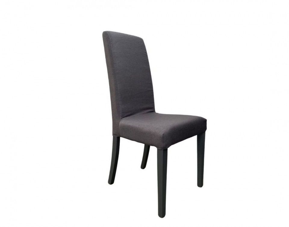 Design e moderna sedia con braccioli ANTONELA (nero) tessuto - Sedie