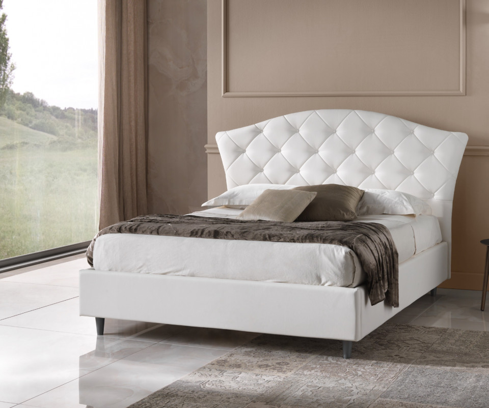 LETTO MATRIMONIALE QUEEN TRAPUNTATO CON BOX