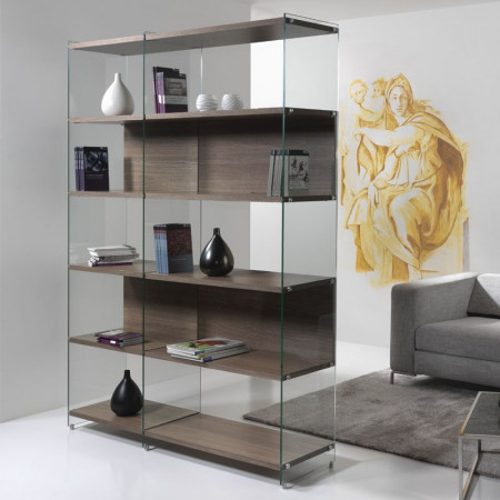 BYBLOS LIBRERIA VETRO PEZZANI HOME COMPOSIZIONE 4