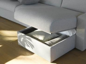 DIVANO CON PENISOLA CONTENITORE E LETTO BONITO