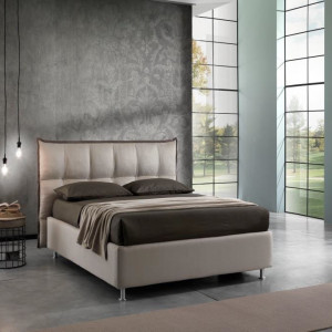 LETTO MATRIMONIALE CON CONTENITORE CLARICE CONTENITORE ALTO