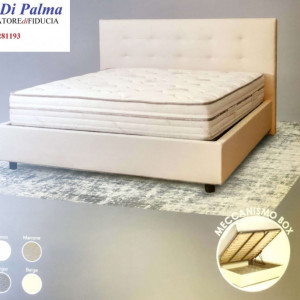 LETTO MATRIMONIALE VESUVIO CON BOX CONTENITORE