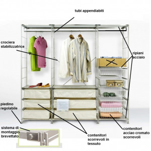 CABINA ARMADIO GALILEO MODERNA DI DESIGN