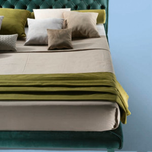 LETTO MATRIMONIALE CON BOTTONI GINEVRA