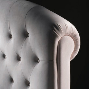 LETTO MATRIMONIALE ROMA CON BOTTONI E BOX ROMANTICO