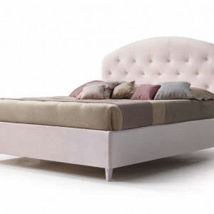 LETTO MATRIMONIALE CON BOTTONI E BOX ROMANTICO