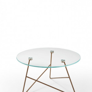 TAVOLINO ERMIONE 65 PIANO VETRO