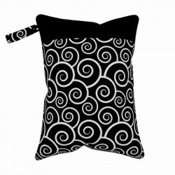 Valuri negre - saculet mare ElfDiaper 30x40cm