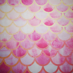 Rózsaszín-arany pikkelyek PUL anyag modern mosható pelenka készítéséhez