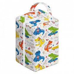 Dinozauri cu skateboard - saculet mare ElfDiaper 27x17x17cm