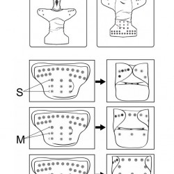 Csillagok, csillagok, mondjátok el nekem ElfDiaper pelenka (széles nyílású zsebbel + hasi szivárgásgátlóval)