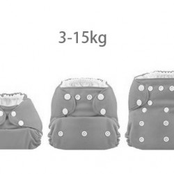 Scutec cu forme abstracte ElfDiaper (cu buzunar cu intrare larga + impiedicator de scurgeri la burtica)