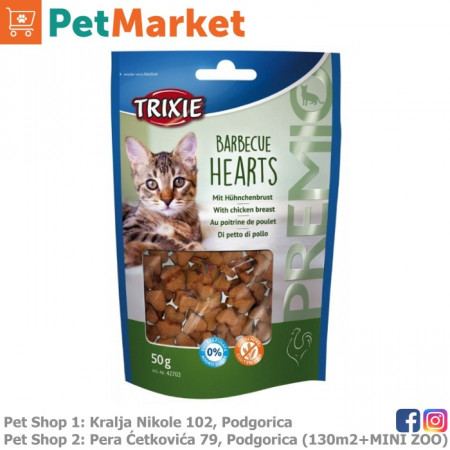 Trixie Barbecue Hearts 50g