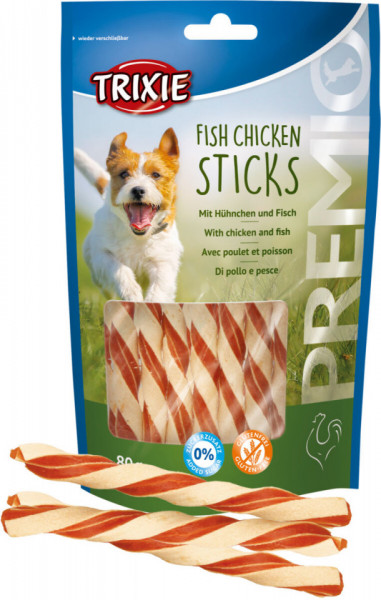 TRIXIE PREMIO POSLASTICE RIBA/PILE 31747 sticks 80g
