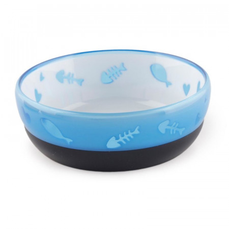 Afp 2403 posuda za macke 11*8,5*4cm Modern Cat-Cat Love Bowl - Blue