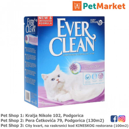EVER CLEAN Posip za mačke LAVENDER 10L