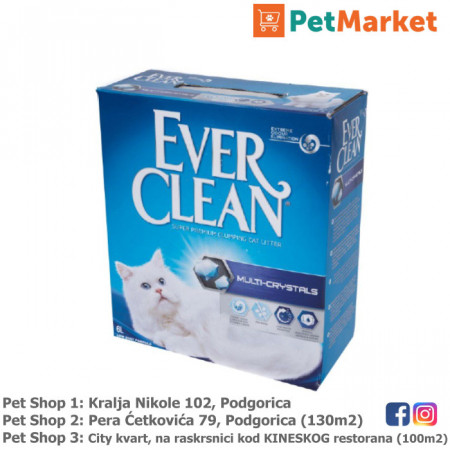 EVER CLEAN Posip za mačke MULTI CRYSTALS 6L