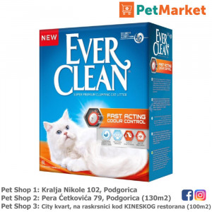 EVER CLEAN posip za mačke Fast Acting Odour Control 6L