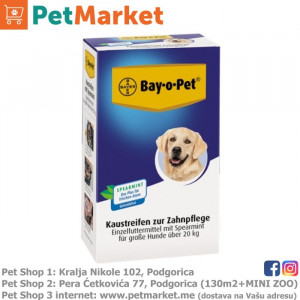 Bay-o-pet Trake za njegu zuba za velike pse, menta