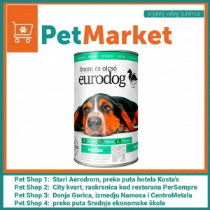 EURODOG konzerva za pse, divljač 1240 g