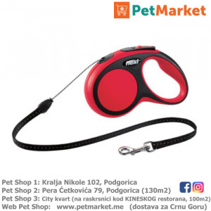 KERBL Flexi povodac New Comfort Red M 5m Cord