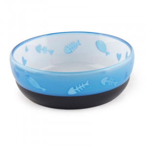 Afp 2403 posuda za macke 11*8,5*4cm Modern Cat-Cat Love Bowl - Blue