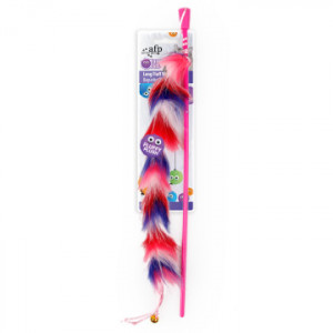 Afp 2810 pecaljka za macke 44*7*2cm Furry Ball-Long Fluff Wand - Yellow