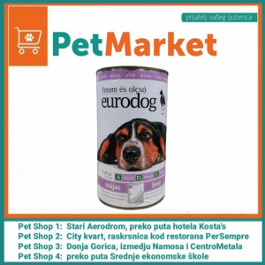EURODOG konzerva za pse, jetra 1240 g