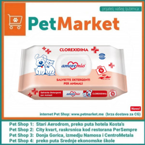 Amore Mio: CLOREXIDINA - vlažne maramice 40kom za pse i macke