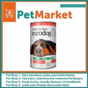 EURODOG konzerva za pse, govedina 415 g