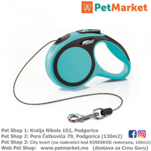 KERBL Flexi povodac New Comfort Blue XS 3m Cord