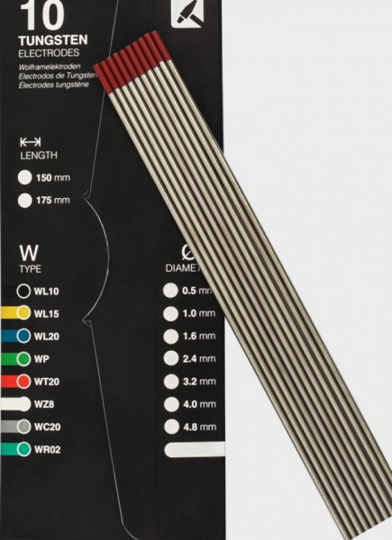 Electrod tungsten WT20 rosu 3.2 mm