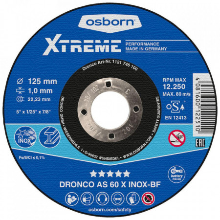 Disc debitare DRONCO AS60X INOX XTREME 115 (25 bucati)