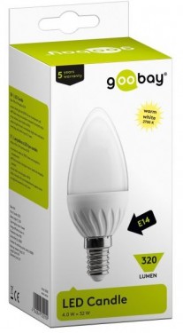 Bec LED E14 (lumanare), 320 lm