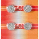 Baterii buton alcaline AG12/LR43/L1142/V12GA/4278/RW84