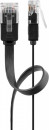 Cablu plat CAT 6, U/UTP, 10m, negru