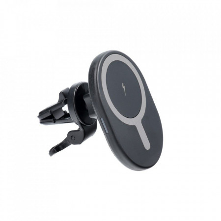 Car holder to air vent with wireless charger - (support) MagSafe 15W D8 черен