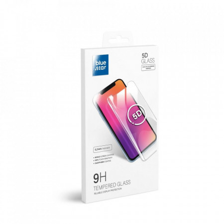 5D закален стъклен протектор BLUE STAR - Samsung Galaxy S8 Plus (съвместим с гръб) черен