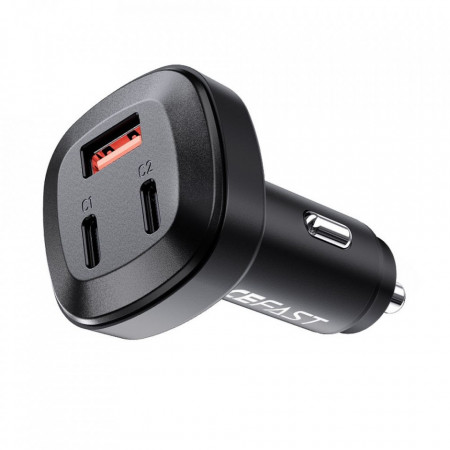 ACEFAST car charger USB A + 2 x Typ C QC4.0 PD66W PPS AFC FCP B3 черен