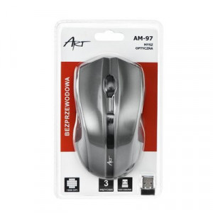 Оптична безжична мишка ART USB AM-97 черен