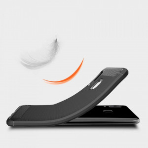 Силиконов гръб Carbon - Samsung Galaxy A30 черен