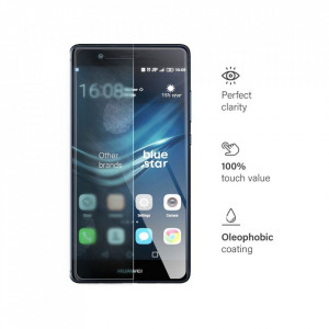 Плосък закален стъклен протектор BLUE STAR - Huawei P9 прозрачен