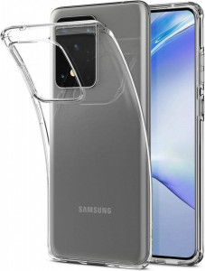 Силиконов антибактериален гръб - Samsung Galaxy S20 Ultra прозрачен