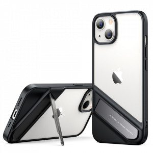 Твърд гръб UGREEN Fusion с гел рамка и стойка - iPhone 13 (90152) черен