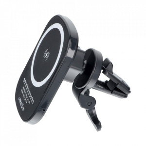 Car holder to air vent with wireless charger - (support) MagSafe 15W D10 черен