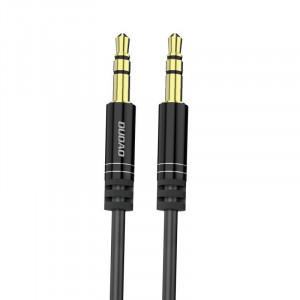 DUDAO long stretchable cable AUX mini jack 3.5mm spring ~ 150cm черен (L12 черен)