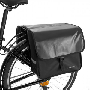 Двойна чанта за багажник на велосипед Wozinsky 28л (WBB34BK) черна