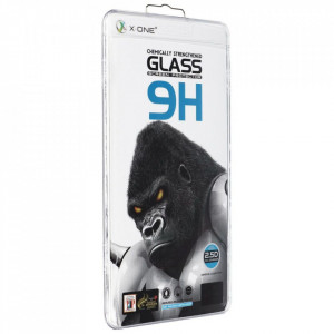 Закален стъклен протектор X-ONE 3D Full Cover - Samsung Galaxy S22 Plus 5G съвместим с гръб прозрачен
