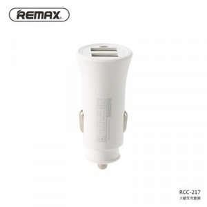 Зарядно за кола REMax ROCKET RCC217 2xUSB 2.4A бял